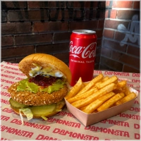 Krokante avocadoburger